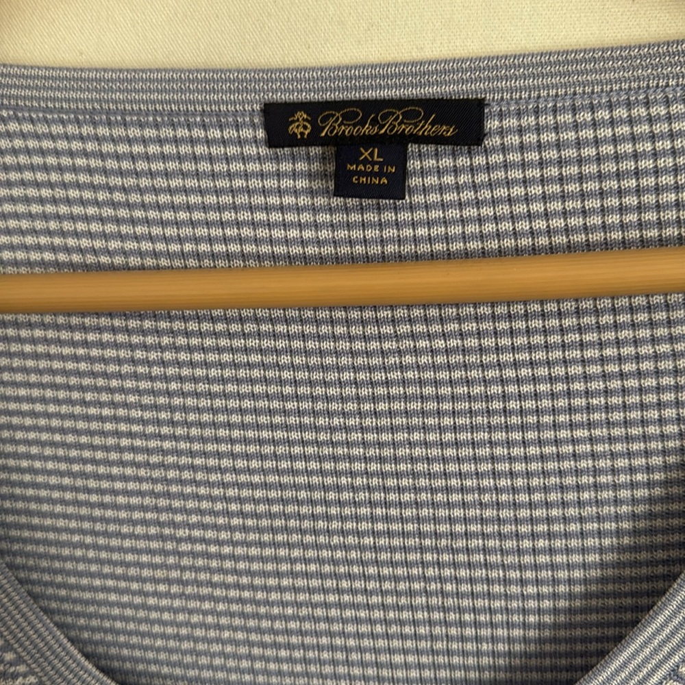 Brooks Brothers Lavender & White Ribbed Scoop Neck Top - Picture 6 of 9